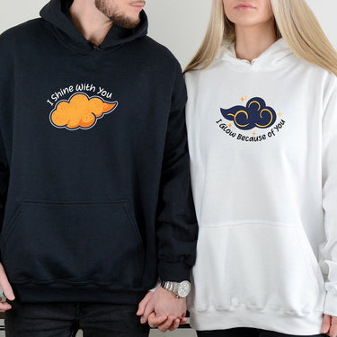 Day & Night Cloud Matching Hoodies For Couples